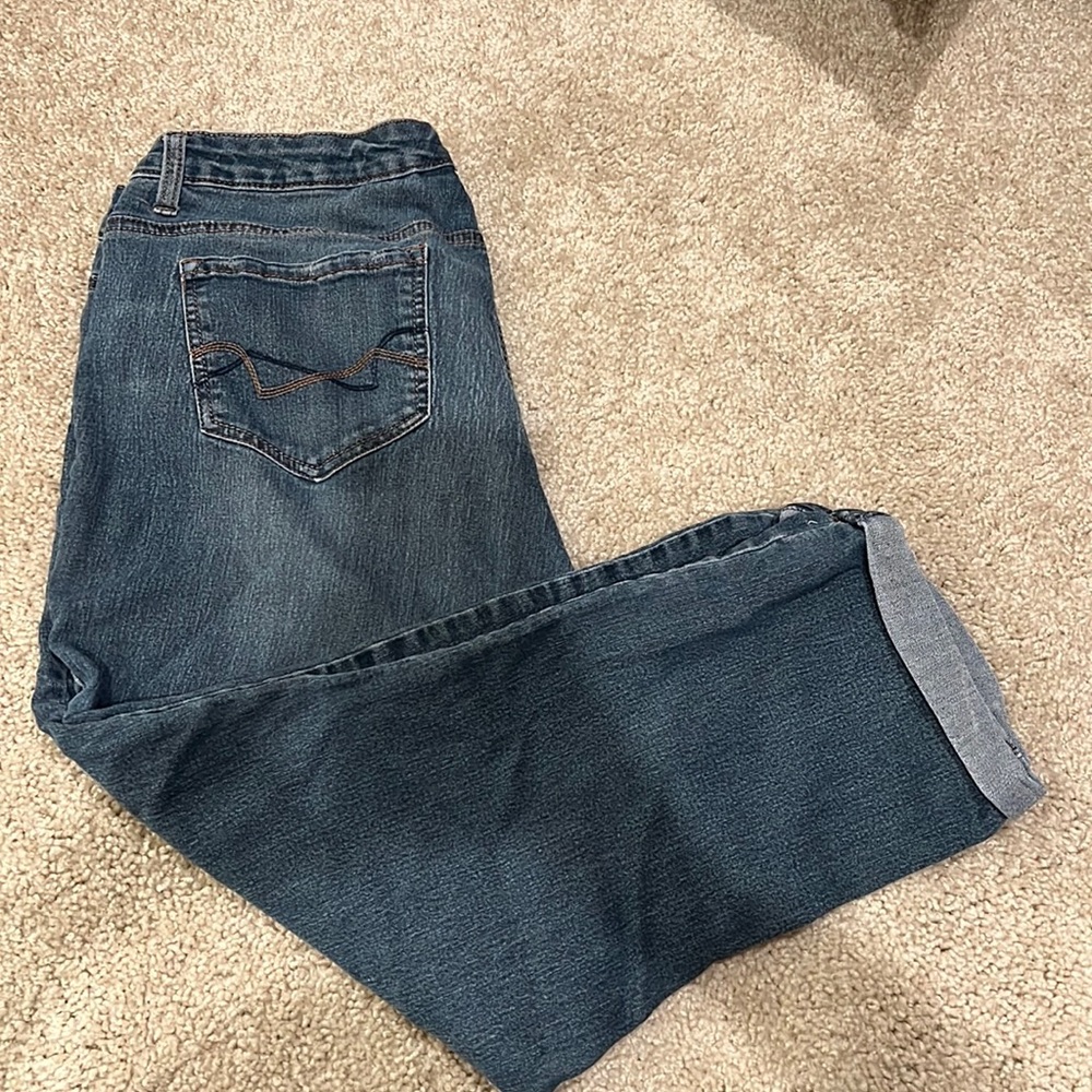 Vintage America light wash boho crop